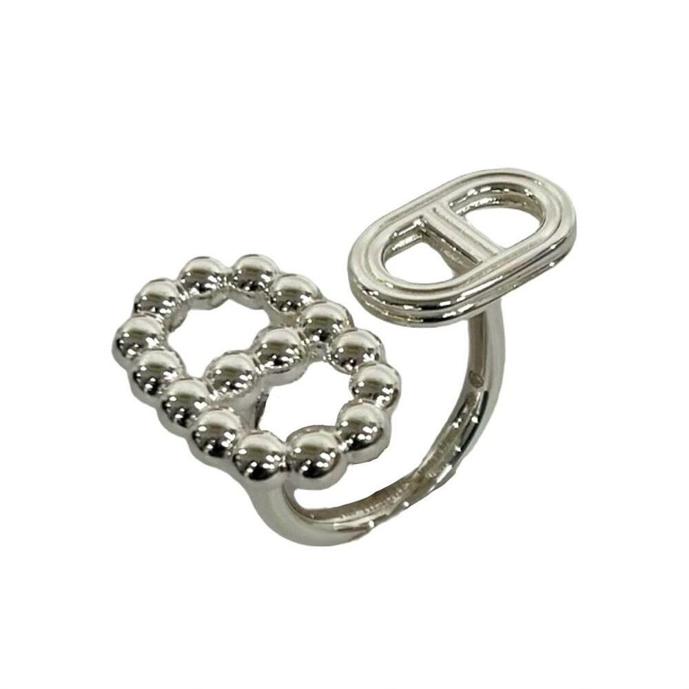 HERMES Silver Ring #55